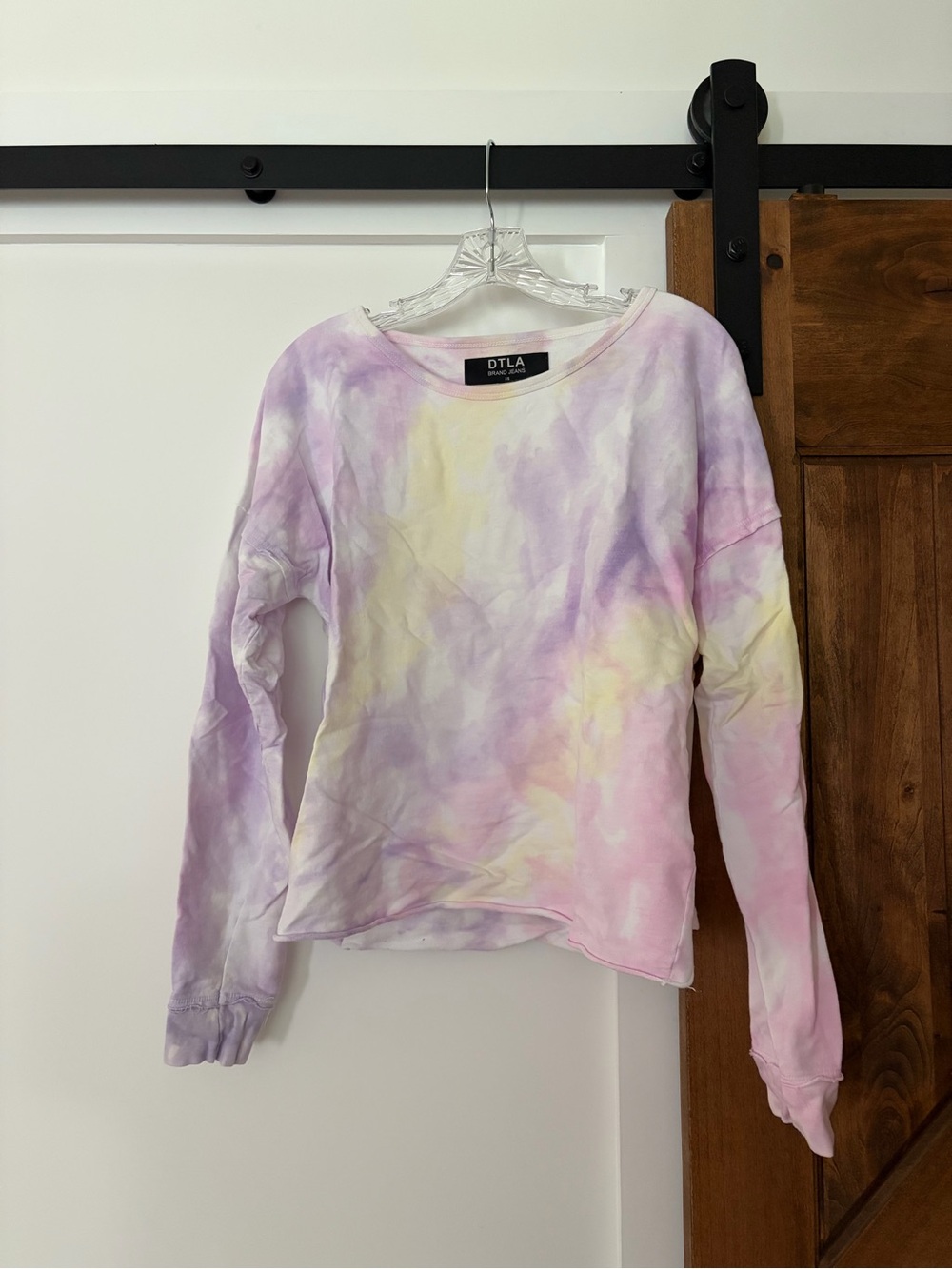 DTLA long-sleeved tie dye sweatshirt top